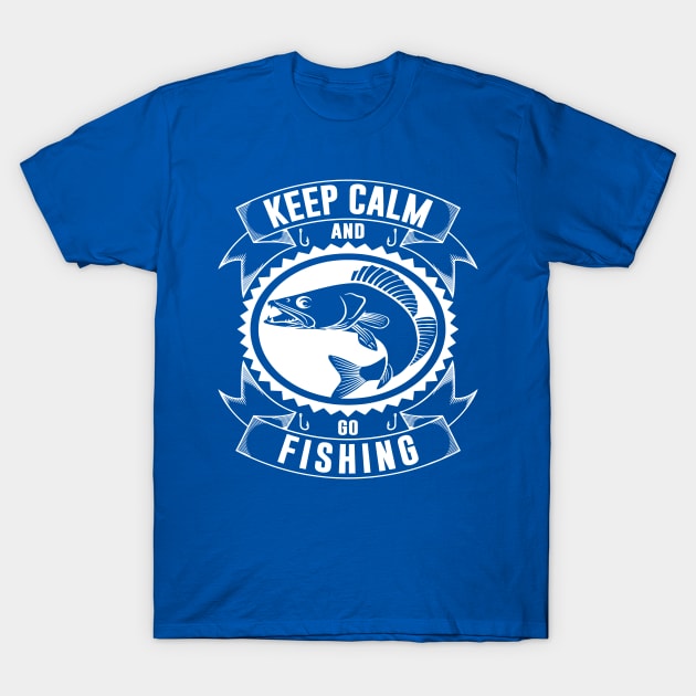 keep calm go fishing 3 T-Shirt by Hunters shop